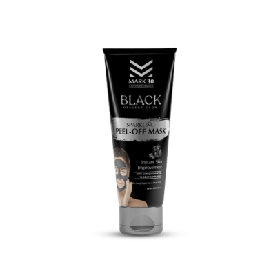 Mark 30 Black Sparkling Peel-Off Mask qablaşdırması, məhsulun təbii təmizləyici və detoksifikasiyaedici təsirlərini vurğulayan dizayn. Maskanın qara rəngi, dərini təmizləmək, gözenekləri daraltmaq və dərhal parıltı vermək üçün nəzərdə tutulmuşdur.