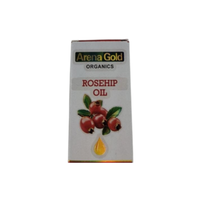 Arena Gold Rosehip Oil, dərini yeniləyən, nəmləndirən və ləkələri azaldan təbii gülqarası yağı.
