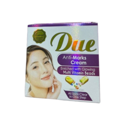 Due Anti-Marks Cream - Dəri ləkələrini azaldan, dərini qidalandıran və tonunu bərabərləşdirən krem.