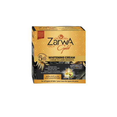Zarwa Gold Beauty Box - 5-in-1 təbii gözəllik məhsul dəsti, avokado tərkibli sabun, serum və krem ilə dərini təmizləyən, nəmləndirən və parlaq edən məhsul.