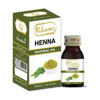 İlham Henna Natural Oil – 100% təbii xına yağı, saç, qaş və kipriklər üçün bərpaedici, möhkəmləndirici və uzadıcı təsirli təbii yağ.