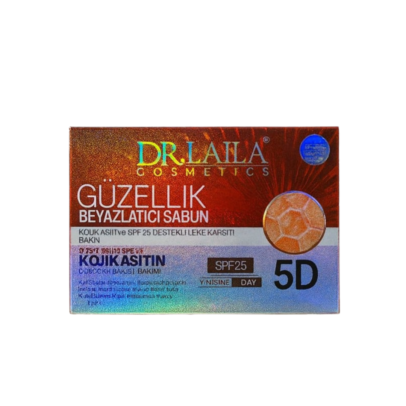 DR Laila Güzellik Beyazlatıcı Sabun 5D SPF25 – ləkə əleyhinə ağaldıcı sabun