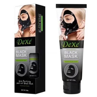 “Dexe Black Mask 120g – qara nöqtələri çıxaran aktiv kömürlü peel-off maska” “Deep cleansing charcoal peel-off mask – Dexe Black Mask professional” “Qara nöqtə və məsamə üçün Dexe aktiv karbon maskası” “Dexe Black Mask – pore vacuum effect charcoal mask”